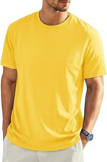 EKLENTSON Men's Short Sleeve Cotton T Shirt Crew Neck Basic Tee