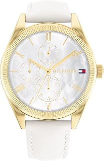 Tommy Hilfiger Analogue Multifunction Quartz Watch for Women with Stainless Steel or Leather Bracelets