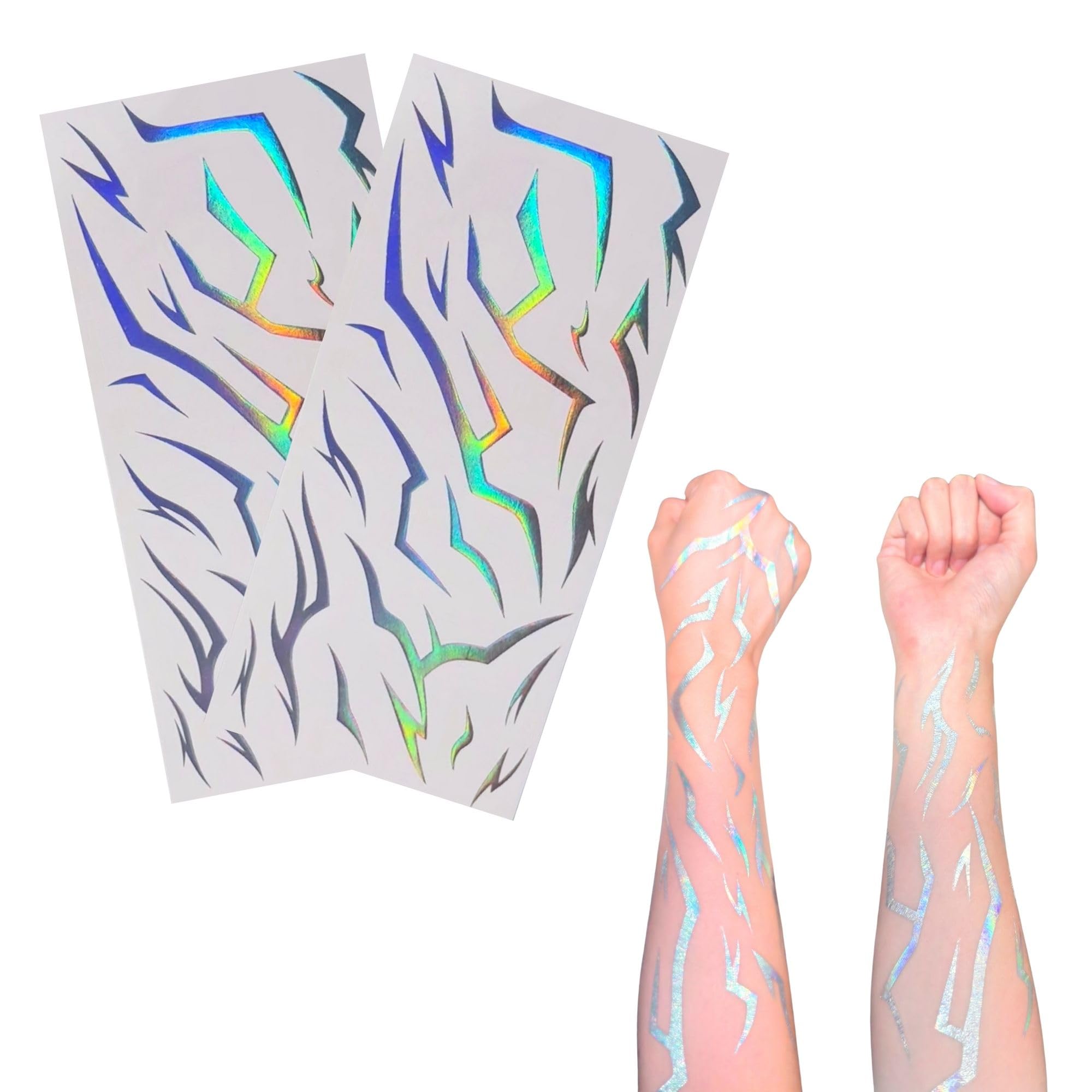 Vagilelf 50 Counts K-Style Demon Mark Tattoos for Theme Party Decorations | 2 Sh