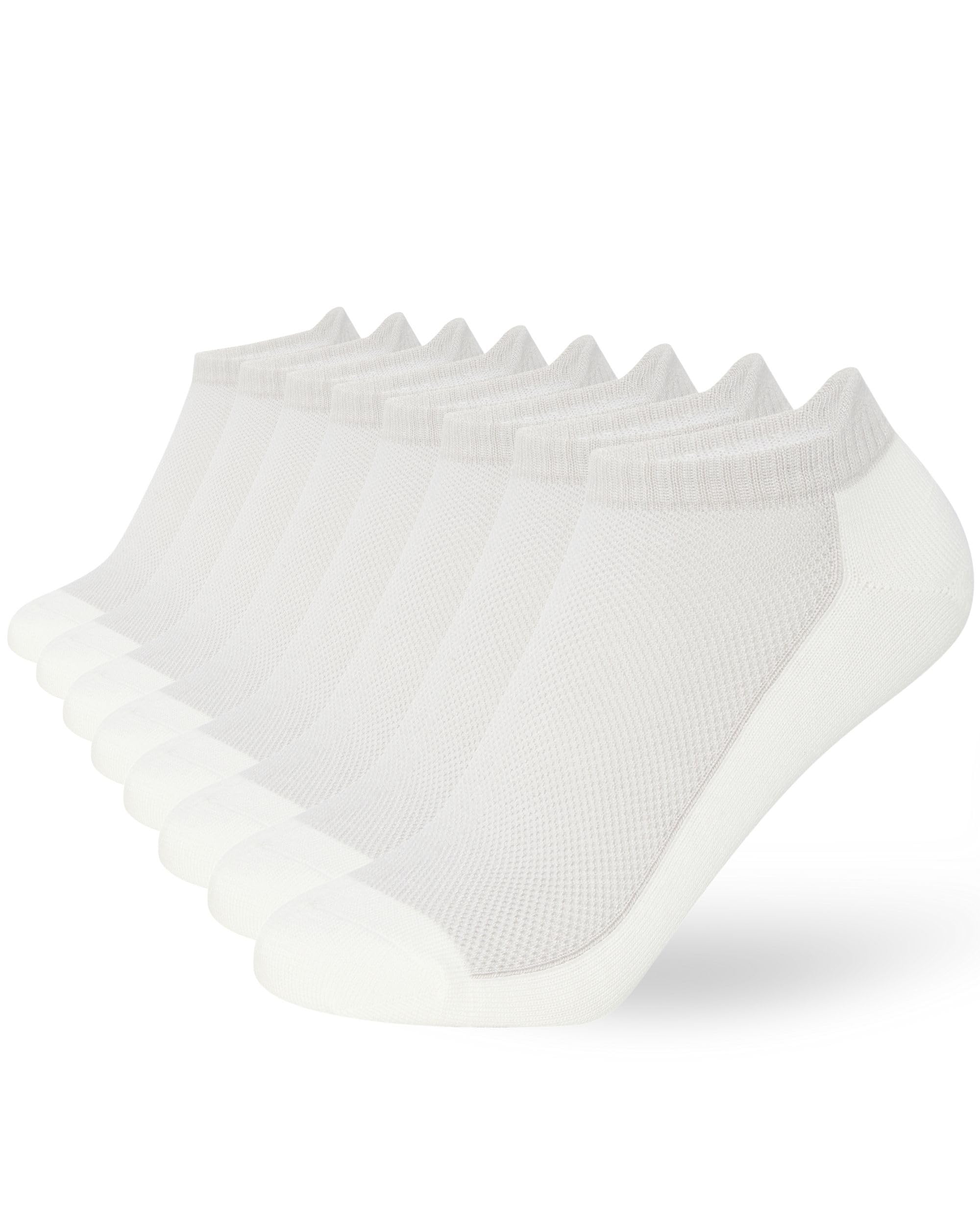 FM London Pack of 8 Men's Short Bamboo Socks – Soft, Breathable and Odour Resist