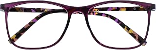 OPULIZE Arc Reading Glasses Square Frame Thin Elegant Spring Hinges Anti-Scratch Men Women R66