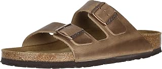 BIRKENSTOCK Unisex Arizona Birko-Flor Nubuck Leather Wide Mules