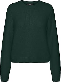 VERO MODA Vmnovah LS O-Neck Sweater Ga Noos Women's Knitted Jumper