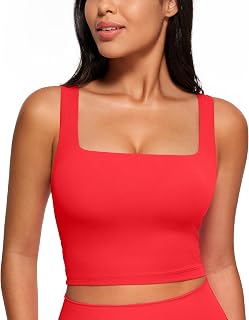 CRZ YOGA Butterluxe Square Neck Short Tank Top