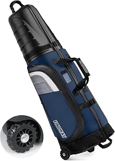 Findway Golf Travel Bags for Airlines with Wheels and ABS Hard Case Top, Protect Your Clubs, Waterproof 1680D Oxford Fabric and Oversize Tank Wheels, Lightweight and Easy to Maneuver