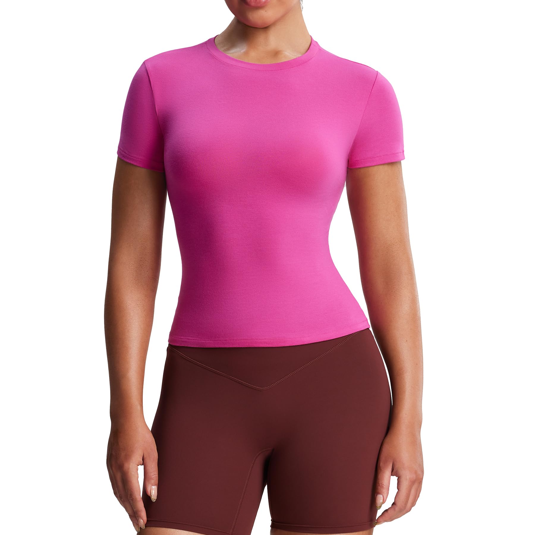 Aoxjox Women's Y2k Casual Basic T-Shirt
