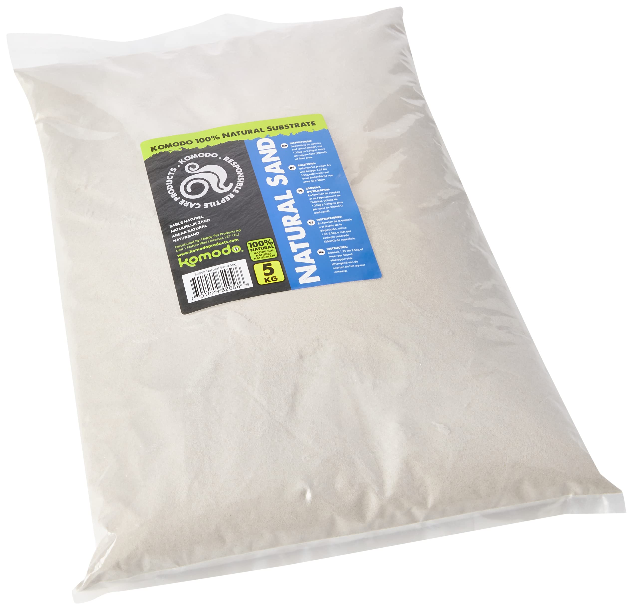 Komodo Natural Sand, Natural Substrates, Reptile friendly sand, Natural Sand, Su