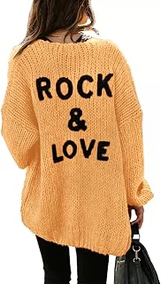 PRETTYGARDEN Women's Long Sleeve Open Front Knit Cardigans Sweaters Soft Loose Draped Coat Outerwear