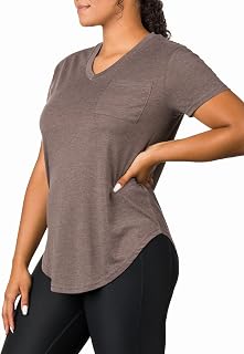Epic MMA Gear Plus Size Womens V Neck Collar T Shirt | Summer Top With Chest Pocket