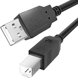 Ancable USB A to USB B MIDI Cable for Instruments 3 FT | Compatible with Piano, Midi Controller, Midi Keyboard, Audio Interface Recording, USB Microphone and More