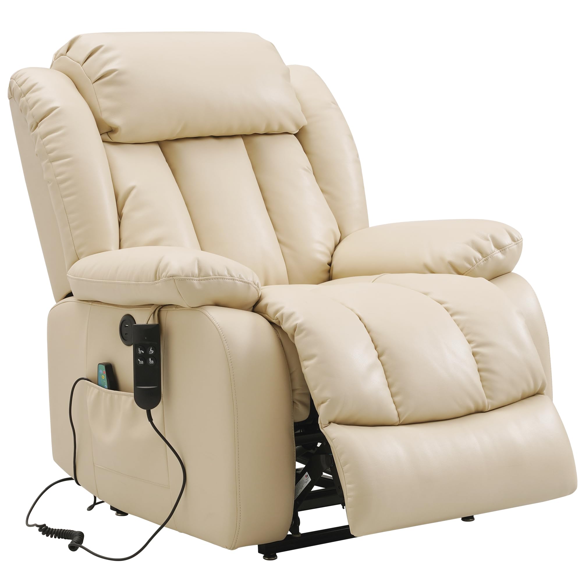 Infinite Position Dual Motor Power Lift Recliner Chair for Elderly,Lay Flat Lift