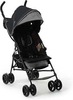 Ingenuity 3D Mini Convenience Stroller – Lightweight Stroller with Compact Fold, Multi-Position Recline, Canopy with Pop Out Sun Visor and More – Umbrella Stroller for Travel and More, Gray