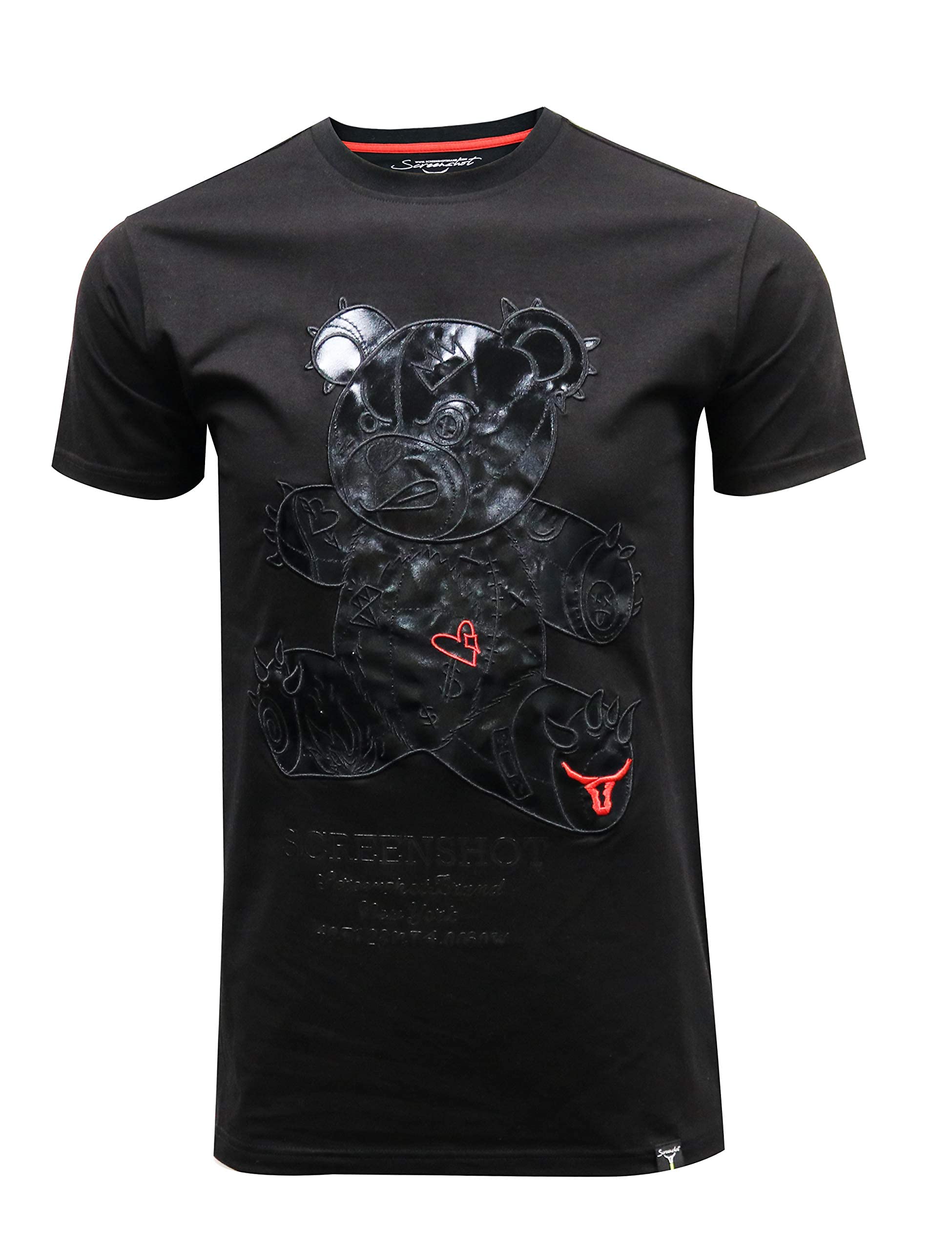 SCREENSHOT Mens Hipster Hip-Hop Premium Technique Tees - Stylish Longline Urban 