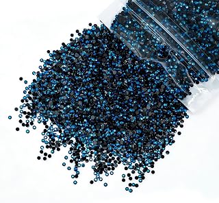 10000pcs 2mm Ink Blue Resin Rhinestones for Mesmerizing Crafts Flatback Navy Blue Jelly Stone Gemstone No Hotfix Diamond Charms for Nail Makeup Beauty Tumbler Bottle DIY Craft Decoration