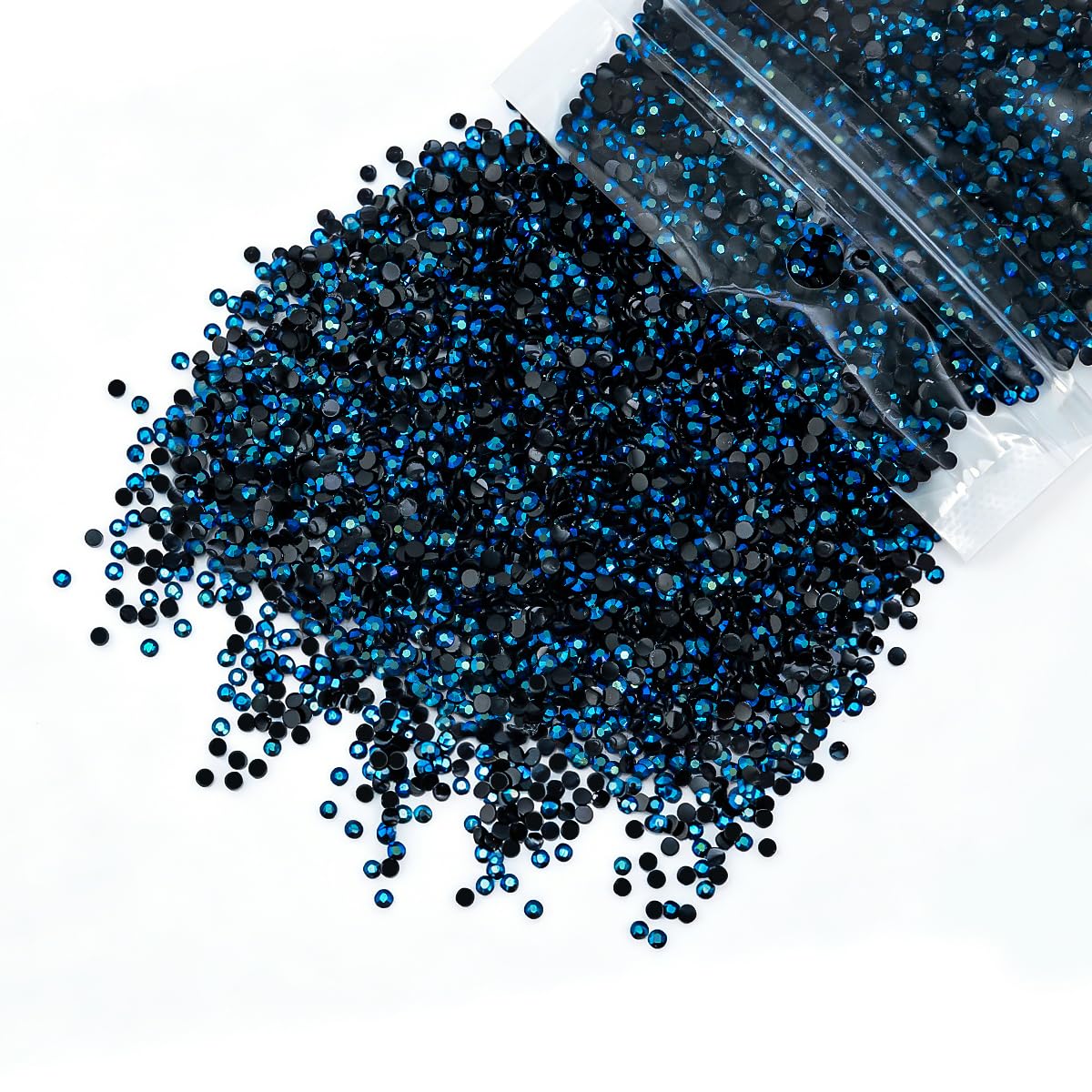 10000pcs 2mm Ink Blue Resin Rhinestones for Mesmerizing Crafts Flatback Navy Blu