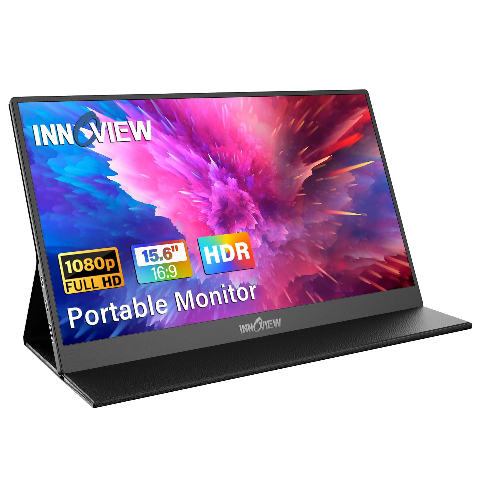 InnoView Portable Monitor, 15.6 Inch FHD 1080P HDMI USB C Second External Monito
