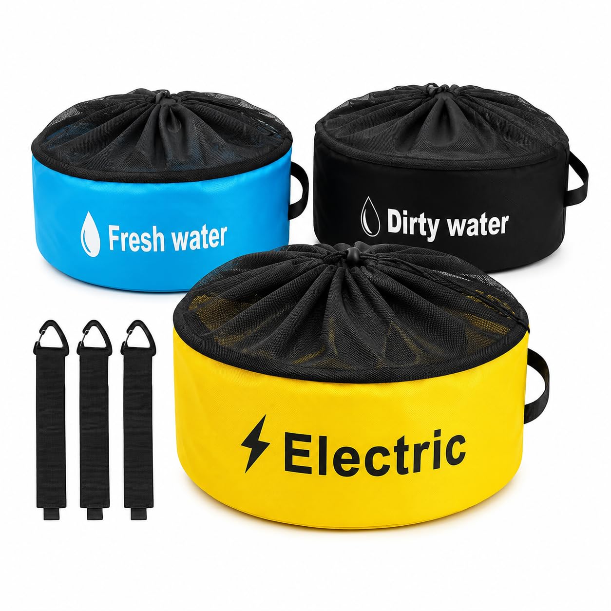 RV Hose Storage Bag 3 Pack Waterproof Camper RV Accessories Storage Bag Organize