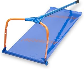 Avalanche! Roof Snow Rake, Snow Removal Tool, Assembled in the USA | 15 1/2 Ft Fiberglass Pole, 17 Inch x 12 Ft Slide, 1 1/2 Inch Wheels for Asphalt Shingle Roofs, AVA500