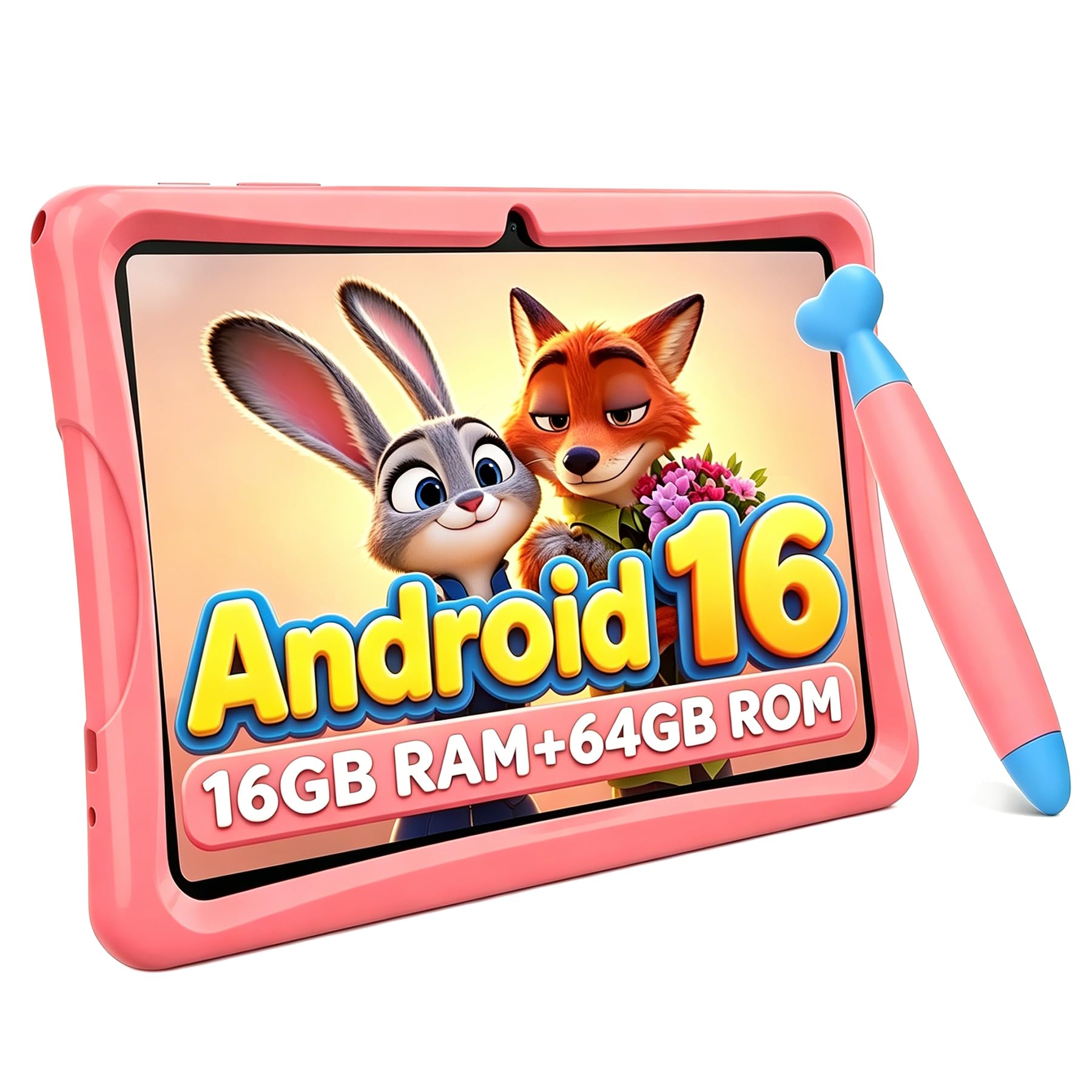 2026 Upgraded Kids Tablet 10 inch, Android 16 Tablets for Kids, Parental Control