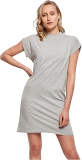 Build Your Brand Women's Ladies Turtle Extended Shoulder Dress