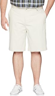 Nautica Cotton Twill Flat Front Chino Short Casual Shorts, Matte Men's