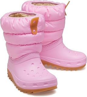 Crocs Classic Neo Puff Boot T, Unisex Fashion Boots – Children and Teenagers
