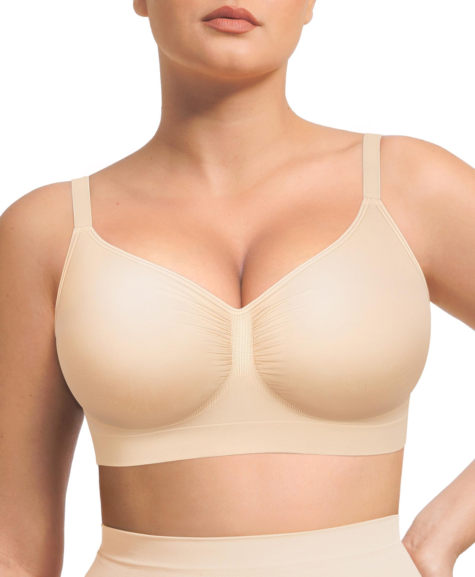 Lover-Beauty Bralettes for Women Wireless Stretch Unlined Everyday Bra