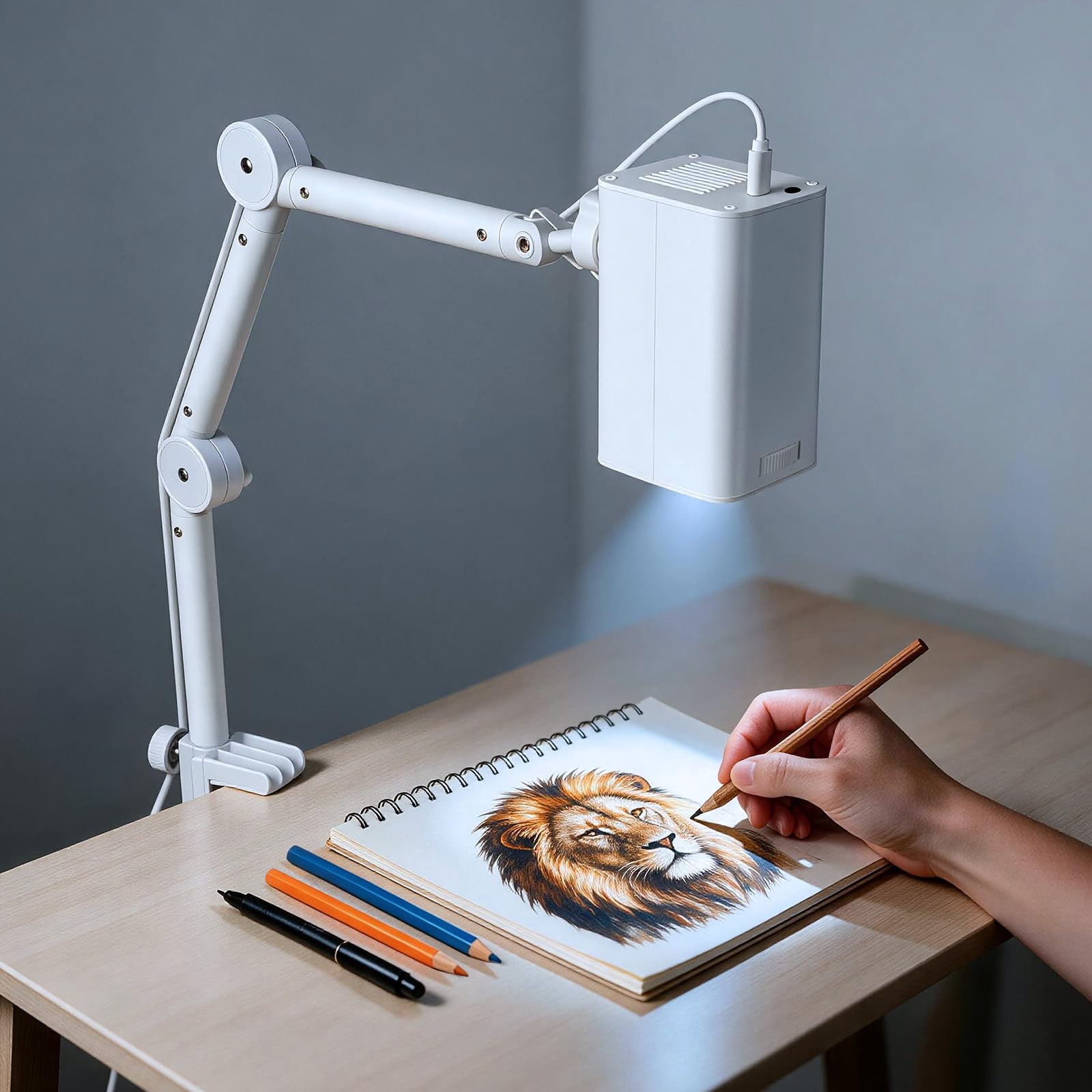 Art Projector for Tracing and Drawing, White, No App Need, | Dual-Band 2.4G/5G W