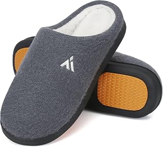 Mishansha Mens Womens Memory Foam Open Back Slippers Size 3-15