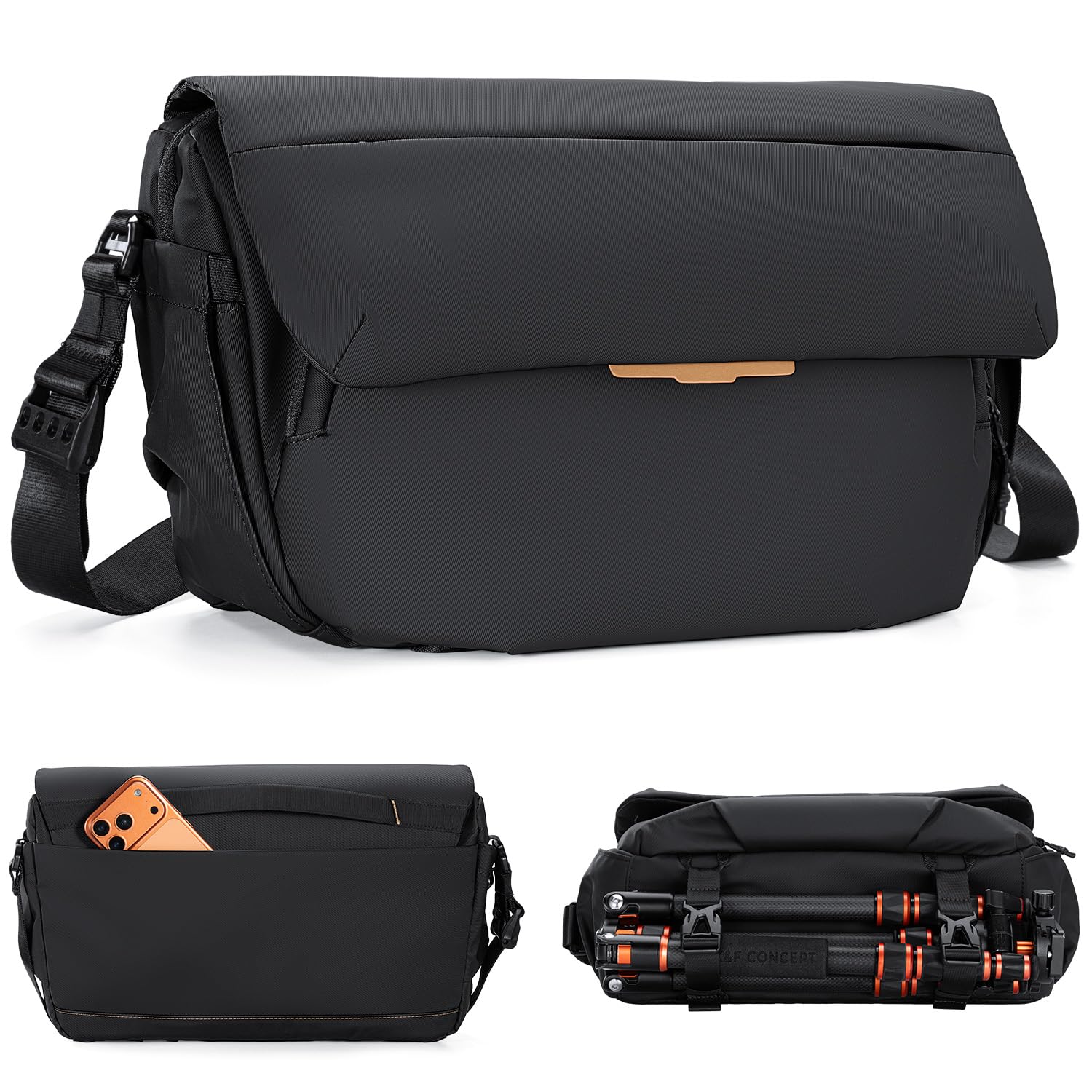 K&F CONCEPT Camera Sling Bag, Water Resistant Camera Crossbody Bag