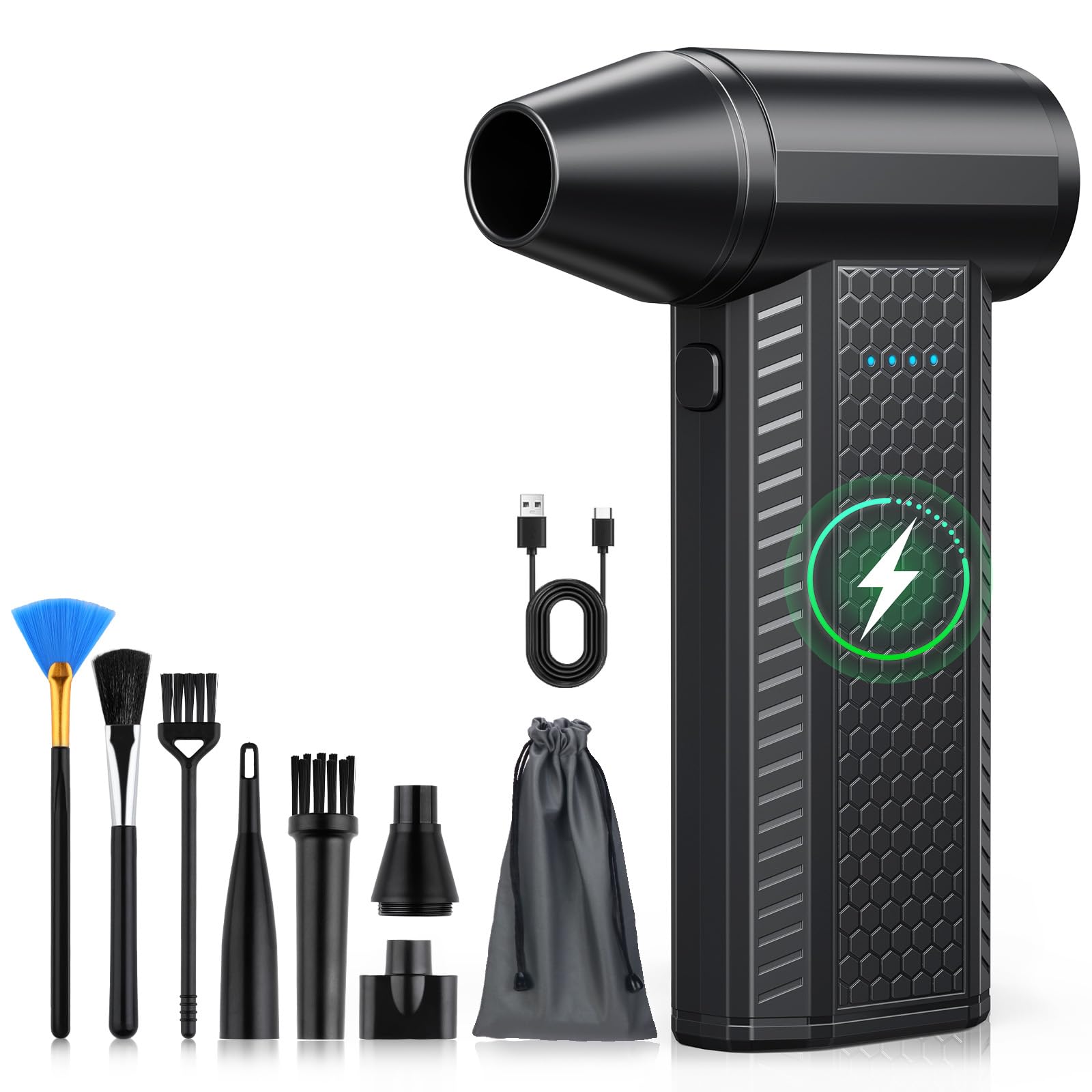 Compressed Air Duster kit-Blower-pc Duster Electric-130000RPM- Replace Compresse