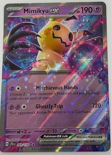 Pokemon - Mimikyu ex 069/159 – Journey Together – Double Rare – Foil Single Card