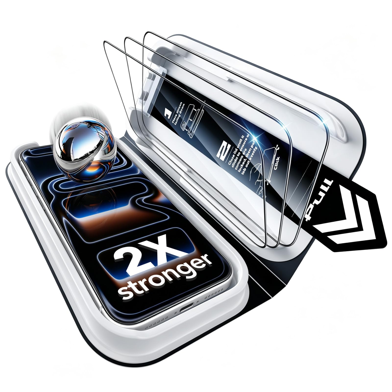 ESR 3 Pack for iPhone 17 Pro Max Screen Protector, Classic Clear