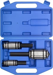 PHATRIP 3Pcs Exhaust Pipe Expander Set 1-1/8" to 3-1/2", Tail Pipe Expander Tool Set, Muffler Pipe Expander Set with Case Compatible with Most Vehicles and Trucks