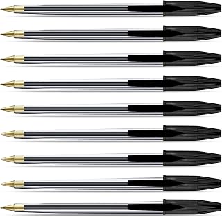 G4GADGET 25 Pack Black Ballpoint Pens – Smooth & Reliable Medium Tip Pens for Everyday Writing – Quick-Dry, Smudge-Free Ink – Comfortable Grip for Office, School & Home