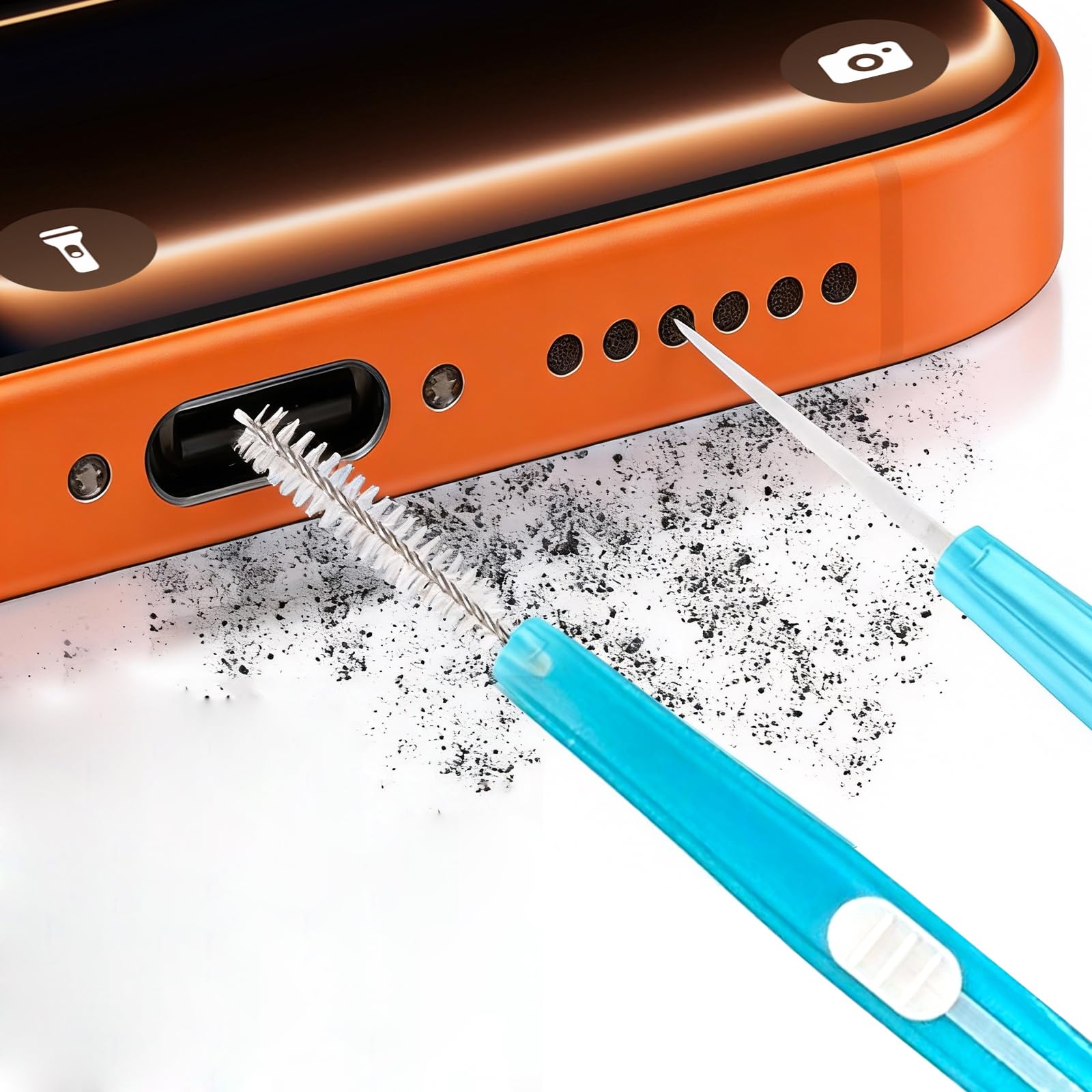 5pcs Cell Phone Cleaning Kit Dual Side Multifunction Tools Anti-Clogging Nylon B