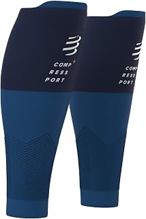 Compressport - R2V2 - Compression Knee Pads for Calves - Muscle Protection, Performance and Recovery - Ultralight and Anti-Fatigue - Running, Cycling, Trail and Triathlon