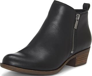Lucky Brand Womens Basel Almond Toe Leather Western Boots