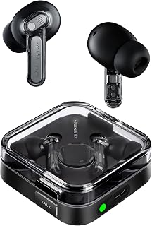 Nothing Ear (3) Wireless Bluetooth Headphones with Adaptive Noise Cancellation in Real Time, with LDAC Hi-Res Audio, Super Mic, IP54, Quick Charge and Up to 22 Hours Battery - Black