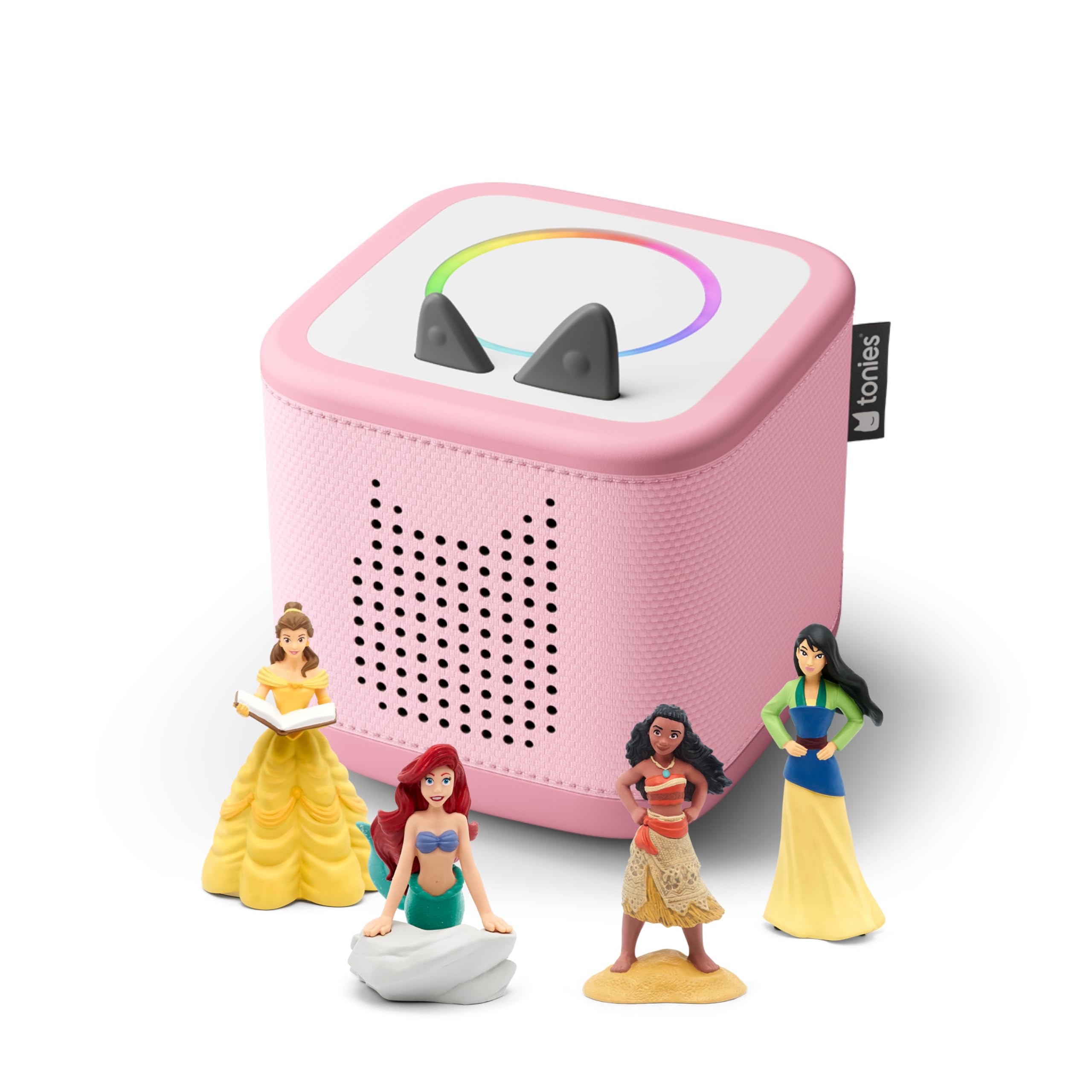 Toniebox 2 Audio Player Disney Princess Bundle for Kids 3+ with Moana, Ariel, Mu