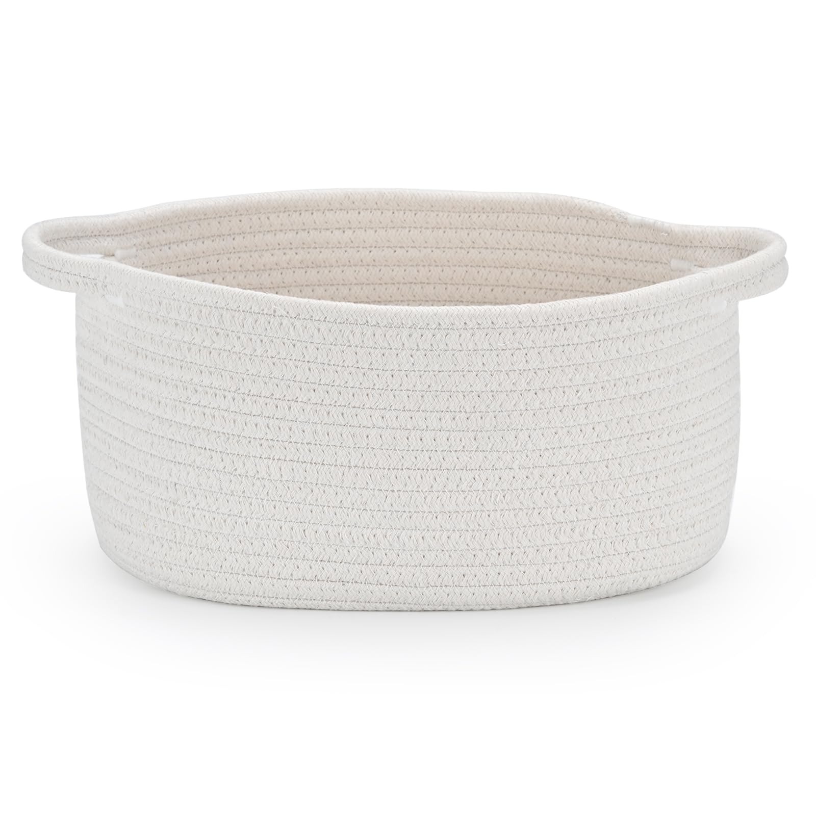 Happyiren Medium Woven Cotton Rope Basket, Empty DIY Gift Basket for Burr | Grea