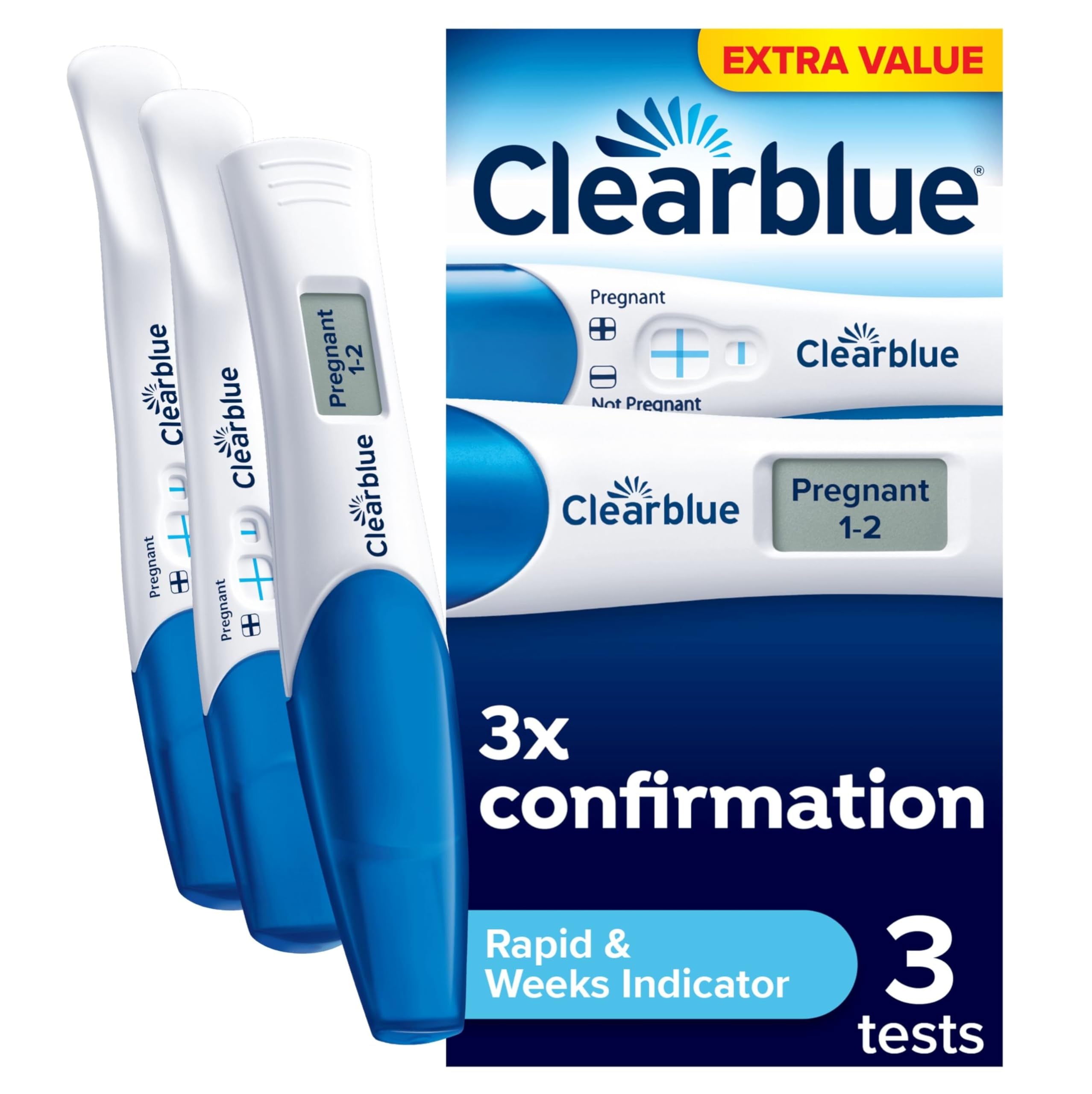 Clearblue Pregnancy Test 3X Confirmation Combo Pack, 3
