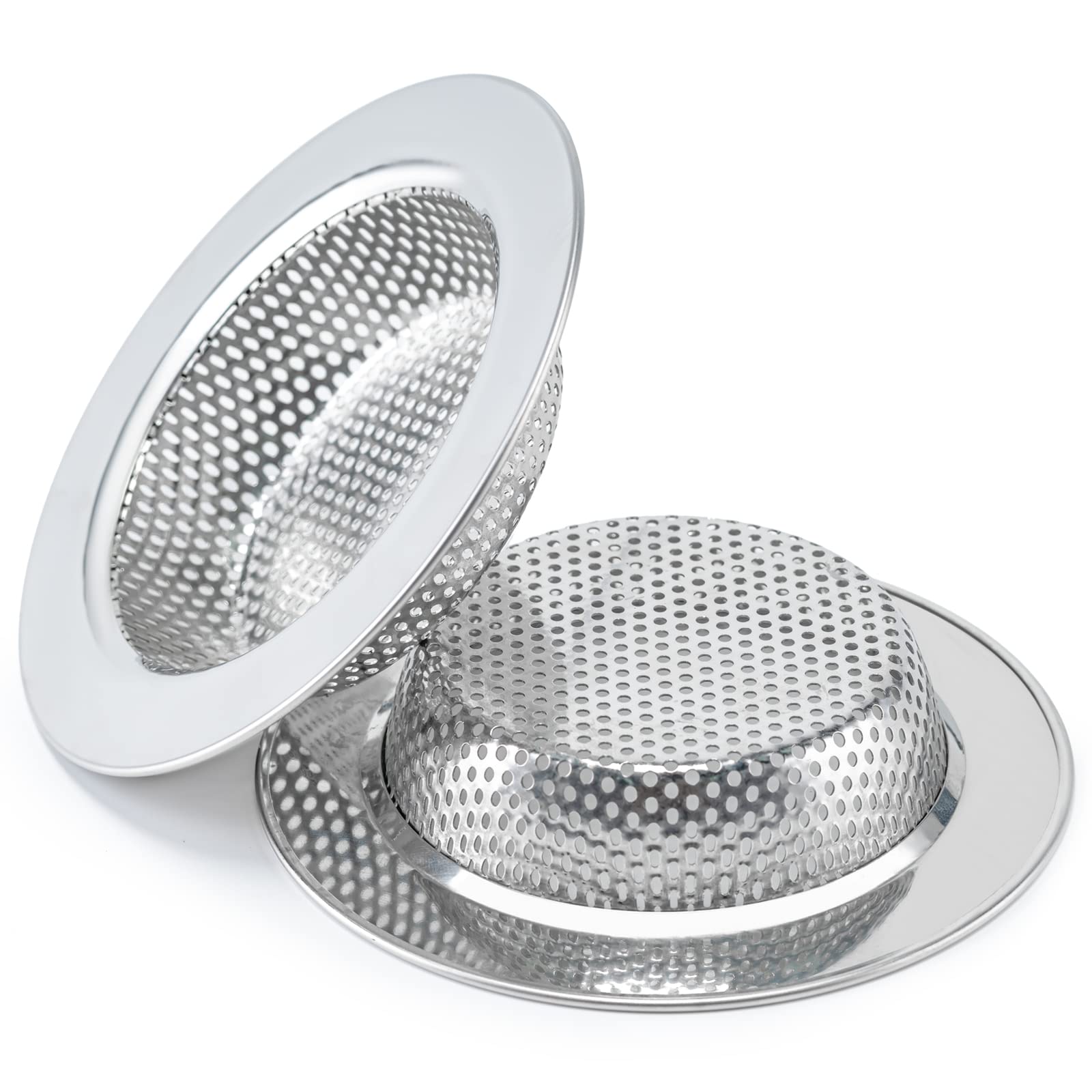 2 Pcs Sink Strainer Double-Layer Safe Design for Kitchen Sink Drain Basket | Upg