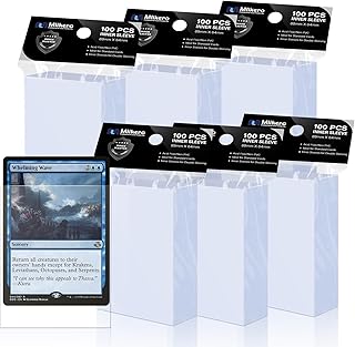 600 Pack Card Sleeves, Perfect Fit Inner Sleeves Ideal for Double-Sleeving, Trading Card Sleeve Compatible with MTG, TCG, Gaming Cards