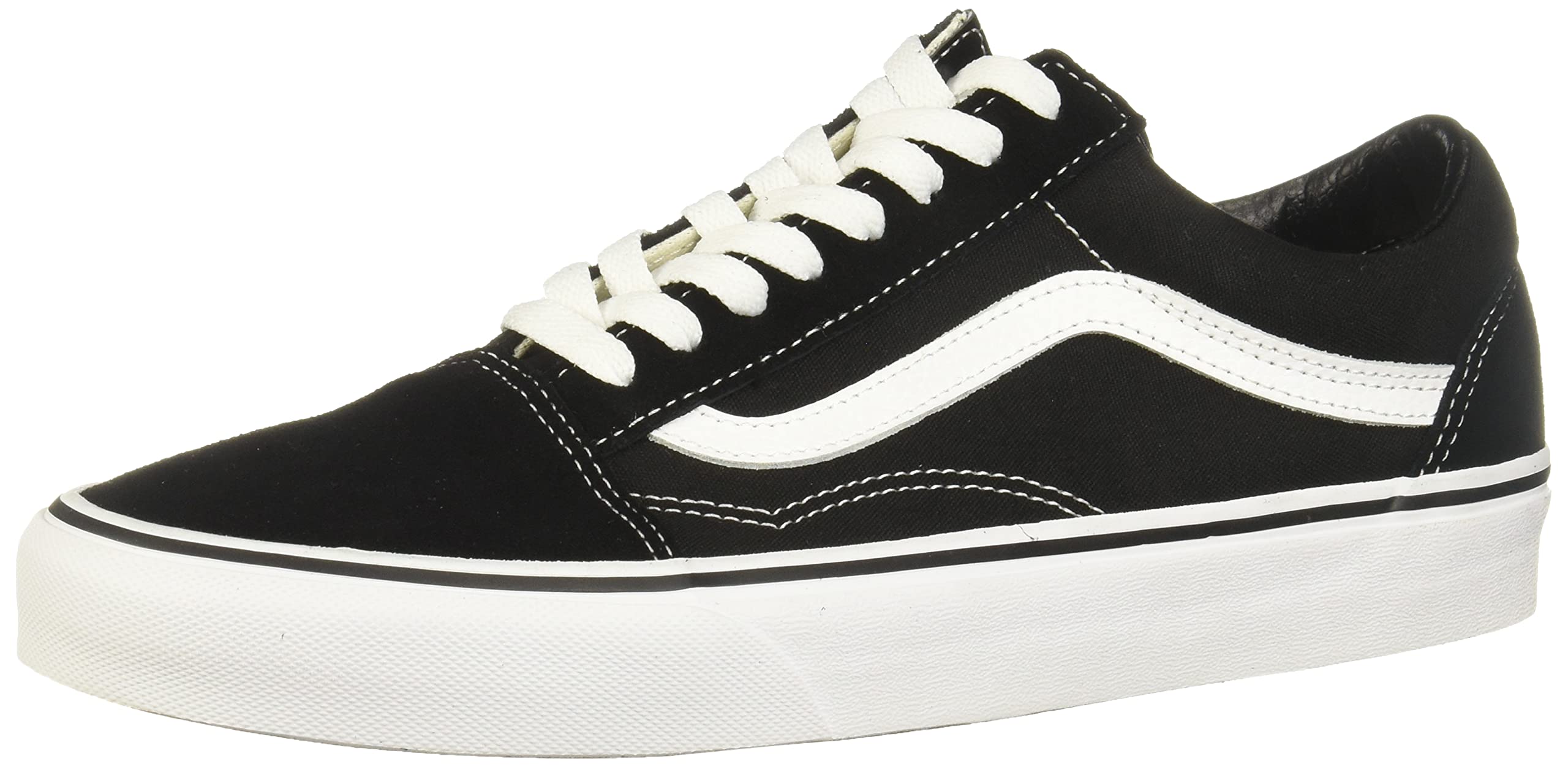 Vans Old Skool Leather, Unisex-Adults' Low-Top Trainers, Black, 7.5 UK