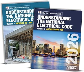 Mike Holt's Understanding the NEC, Volume 1 & 2 Textbook Set, Electrical Exam Preparation, 2026 NEC