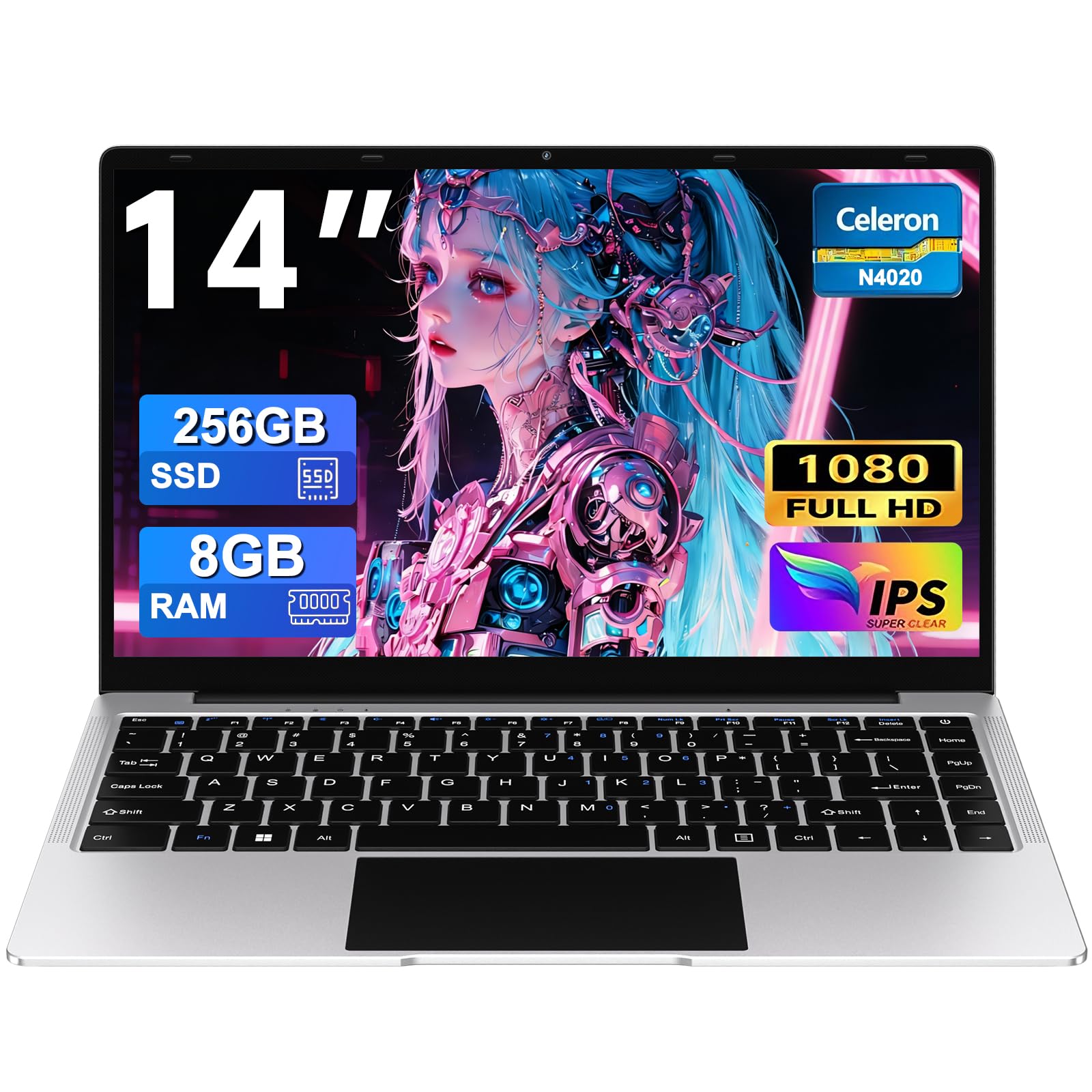 bvate 14 Inch Laptop Computer Win 11Laptops with 8GB 256GB SSD Up to 1TBSSD Expa
