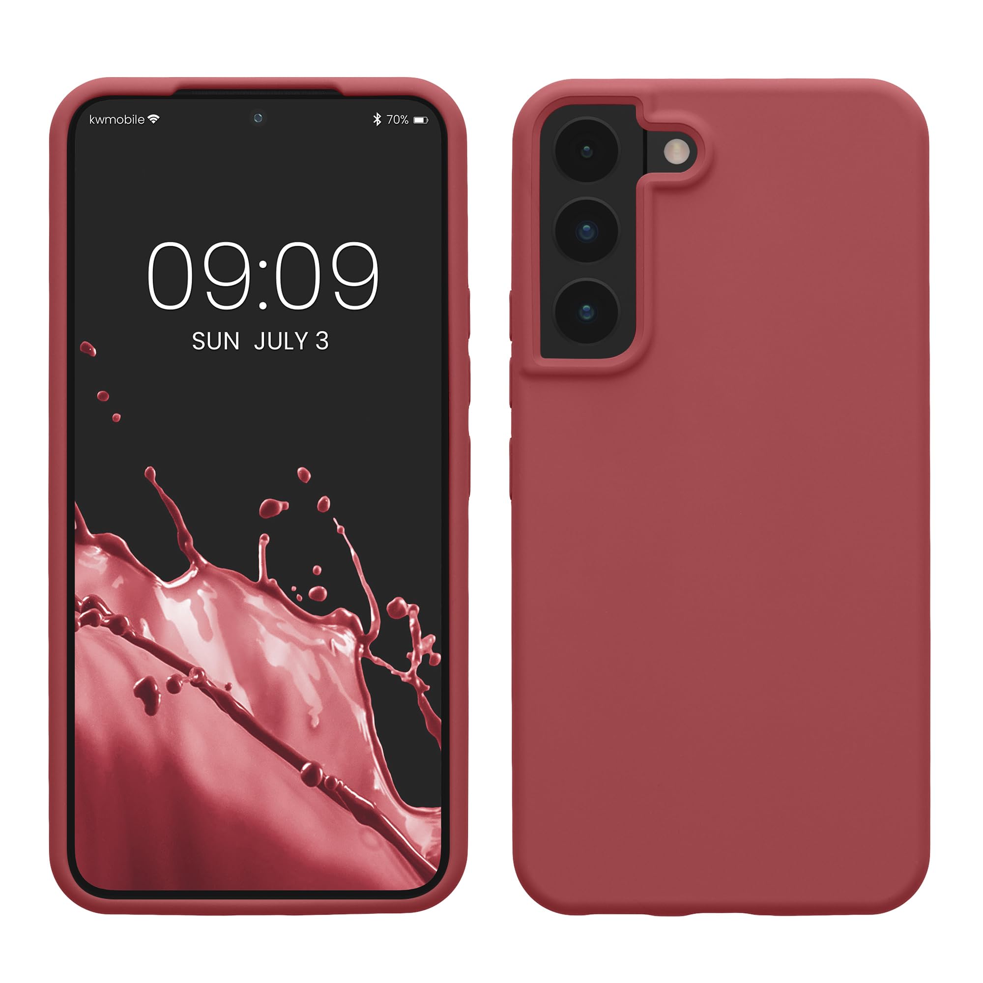 kwmobile Mobile Phone Case for Samsung Galaxy S22 Case - Silicone Case - Wireles