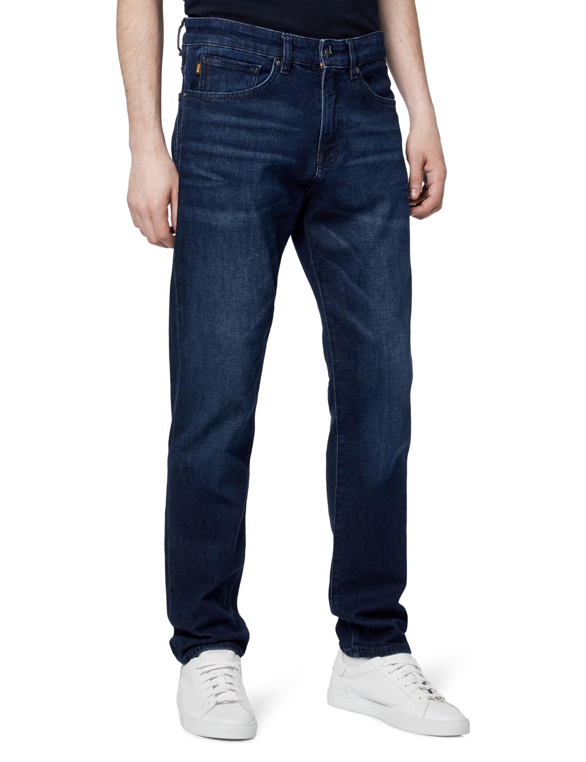 BOSS Mens Maine Regular Fit Stretch Denim Jeans