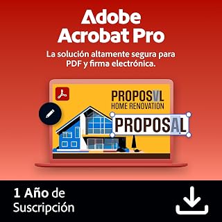Adobe Acrobat Pro | 1 Año | PC/Mac |Descarga Digital